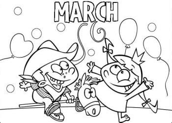 march coloring pages  kindergarten visual arts ideas