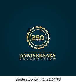 years celebration logo golden  stock vector royalty