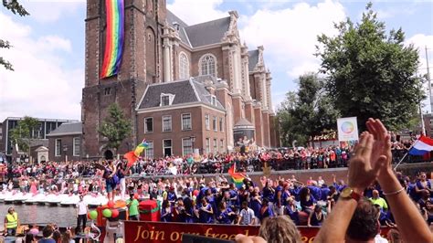gay pride canal parade 2016 in amsterdam youtube