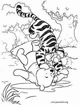 Coloring Pooh Tigger Winnie Pages Colouring Disney Books Popular Library Clipart sketch template