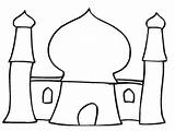 Masjid Mosque Clipart Coloring Printable Mewarnai Gambar Dot Template Outline Mesjid Islamic Ramadan Activity Google Cartoon Simbol Kids Clip Teaching sketch template
