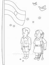 Flag Independence Coloring India Indian Pages Printable Drawing Flags Girl China Spain Color Philippine Kids Getcolorings Pakistan Getdrawings Ancient Vietnam sketch template