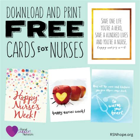 printable happy nurses day cards  printable templates