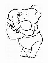 Pooh Winnie Malvorlagen Bear Valentines Freunde Poo Winne sketch template