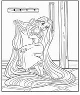Pages Coloring Tangled Kids Printable Rapunzel Disney Series sketch template
