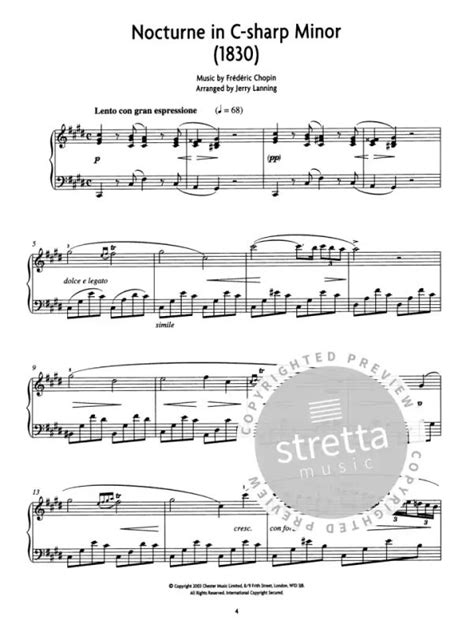 Pianist Piano Solo From Frédéric Chopin Buy Now In The Stretta Sheet