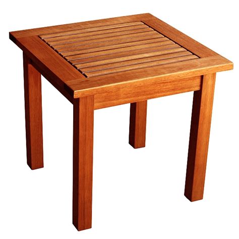 solid eucalyptus hardwood side  table