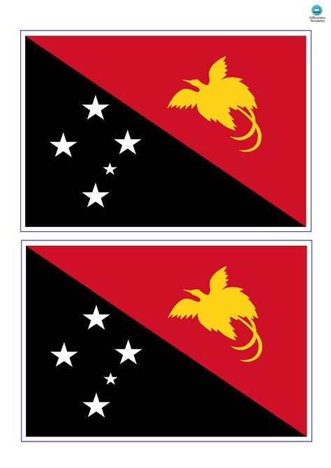 papua  guinea flag templates  allbusinesstemplatescom