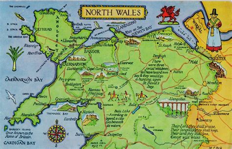 mishcards postcrossing blog north wales map   cooperage  envelope  great britain