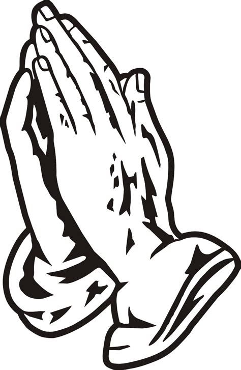 praying hands coloring sheet clipart  clipart