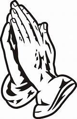 Praying Hands Clip Clipart Coloring Sheet sketch template