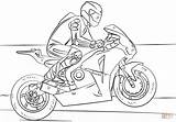 Motorcycle Template Coloring Racing sketch template