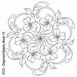 Coloring Pages Patterns Flowers Adult Embroidery Dogwood Mandala Rosemaling Printable Colouring Designs Books Adults Craft Flower Parchment Pergamano Norwegian Drawing sketch template