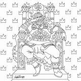 Coloring King Pages Color Choose Board Therapy sketch template