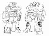 Skids Mudflap G1 Autobot sketch template