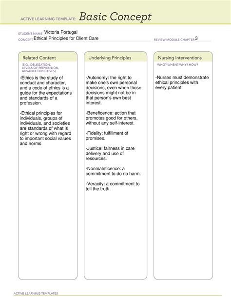 ethical principles basic concept active learning templates basic concept student  studocu