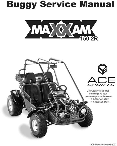 maxxam   buggy service repair manual  tradebit