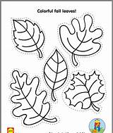 Leaf Simple Template Coloring Pages Templates Activities Labeled Preschool Automne sketch template