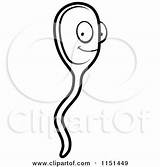 Sperm Cartoon Clipart Coloring Happy Vector Thoman Cory Outlined Getdrawings Collc0121 Protected Royalty sketch template