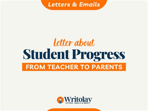 sample letter  parents  teacher  student progress writolay