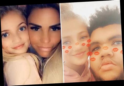 katie price s daughter princess cosies up to big brother harvey for