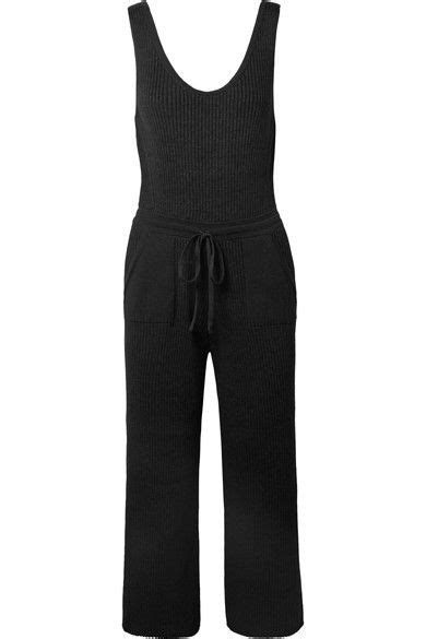eleven six yossy ribbed pima cotton blend jumpsuit in