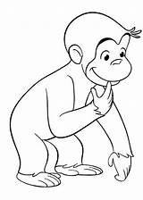 Coloring Curious George Pages Print Popular Cartoon sketch template