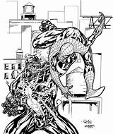 Venom Spiderman Coloring Vs Pages Spider Man Inks Drawing Deviantart Printable Cartoon Color Getcolorings Getdrawings Bubakids Popular Coloringhome Google sketch template
