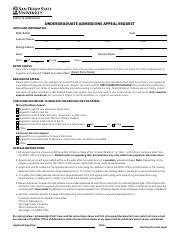 admissions appeal request   office  admissions undergraduate