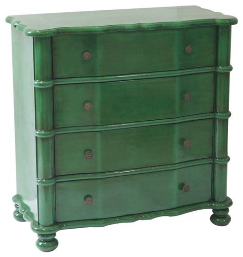 crestview cvfzr kelly emerald green  drawer accent chest