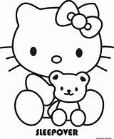 Drawing Kitty Hello Books Sleepover Kids Coloring Pages Drawings Childrens Getdrawings sketch template