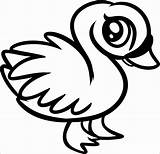 Coloring Pages Animal Cute Baby Swan Draw Animals Printable Kids Sea Dragoart Anime Woodland Chibi Drawing Step Sheets Easy Cartoon sketch template