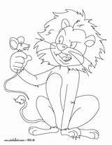 Lion Mouse Coloring Pages Getcolorings Color Getdrawings sketch template