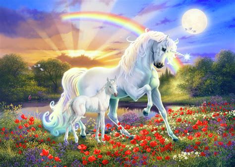 rainbow unicorn painting  mgl meiklejohn graphics licensing