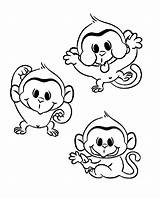 Coloring Pages Monkey Monkeys Cartoon Bed Printable Valentine Little Color Girl Bunk Howler Getcolorings Template Valentines Cute Getdrawings Three Colorings sketch template
