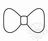Bow Tie Template Paper Coloring sketch template