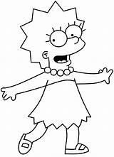 Lisa Simpson Coloring Simpsons Pages Drawing Easy Kids Printable Drawings Para Color Family Bart Running Draw Scared Books Getdrawings Getcolorings sketch template