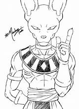 Dragon Ball Coloring Beerus Lord Drawing Pages Deviantart Da Sketch Template sketch template