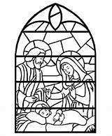 Coloring Church Pages Stained Glass Rocks Angel Window Kids sketch template