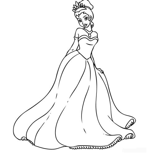 disney princess disney princess tiana coloring pages  girls