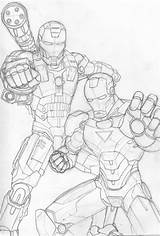 War Machine Pages Iron Man Coloring Template Marvel sketch template