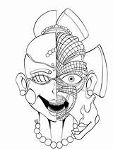 Coloring Circus Baby Fnaf Sister Nights Ballora Xarrie Freddy sketch template