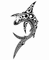 Tribal Tattoo Fish Maori Tattoos Shark Tatoo Tatuagem Samoan Tubarão Pisces Style Pulso Cruz Animals Sketch Designs Onlytribal sketch template