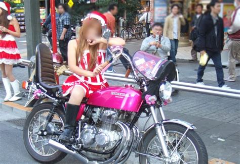 Lady Santa Cosplay Bikers Strike Akiba Sankaku Complex