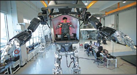 an engineer controls walking robot method 2 in gunpo south korea on tuesday kim hongji reuters