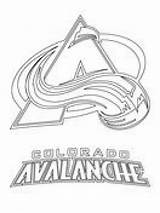 Avalanche Coloring Nhl Sketch sketch template