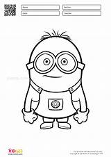 Coloring Pages Minions Minion Eyed Two Kidpid Printables sketch template