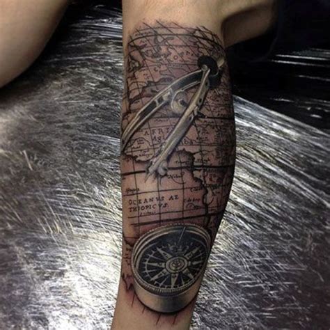 125 Best Compass Tattoos For Men Cool Design Ideas 2021