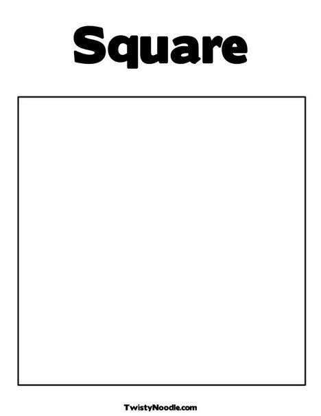 images  square shape template printable square coloring