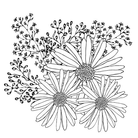 coloring pages  easter flowers
